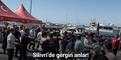 Silivri’de gergin anlar: Basın mensuplarına saldırı kamerada