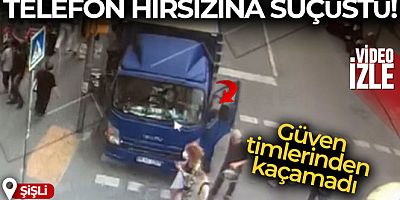 Şişli'de telefon hırsızına suçüstü kamerada: Güven timlerinden kaçamadı