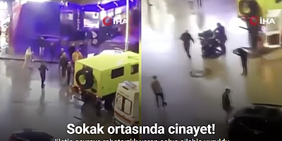 Sokak ortasında cinayet kamerada: Jiletle çevreye rahatsızlık veren şahıs silahla vuruldu