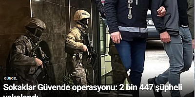 Sokaklar Güvende operasyonu: 2 bin 447 şüpheli yakalandı