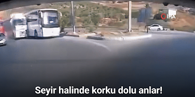 Söke’de freni tutmayan tır otobüse çarptı: 