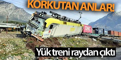 SON DAKİKA Adana'da yük treni raydan çıktı