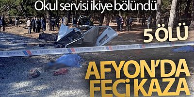 SON DAKİKA Afyonkarahisar'da feci kaza! 5 ölü