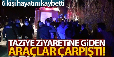 SON DAKİKA Antalya'da taziyeye giden akrabaların otomobilleri çarpıştı: 6 ölü