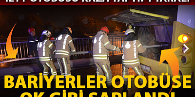 SON DAKİKA Avcılar'da İETT otobüsü yön tabelasına ve bariyerlere çarptı; 4 yaralı