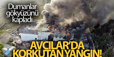 SON DAKİKA Avcılar'da tekstil atölyesinde yangın!