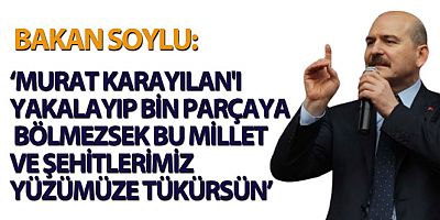 SON DAKİKA Bakan Soylu: