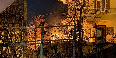 SON DAKİKA Beykoz'da panodan sızan doğalgaz alev aldı
