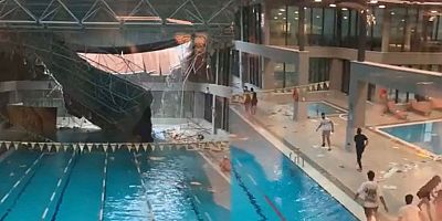 SON DAKİKA Beykoz'da şiddetli yağmura dayanamayan spor salonunun çatısı çöktü