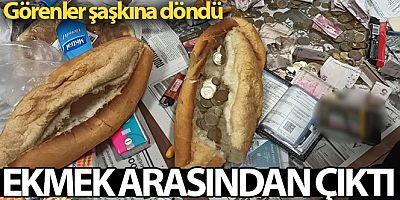 SON DAKİKA Ekmek arasından para çıktı, gören şaşkına döndü