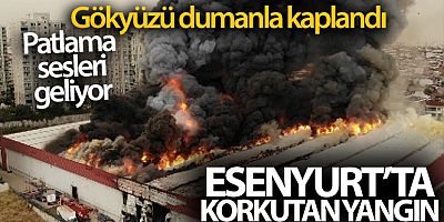 SON DAKİKA Esenyurt'ta korkutan yangın! Gökyüzü dumanla kaplandı