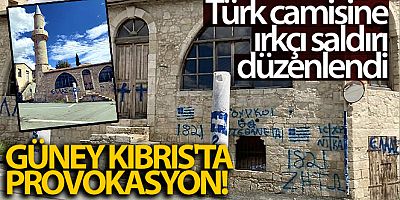 SON DAKİKA GKRY'de bir Türk camisine ırkçı saldırı düzenlendi