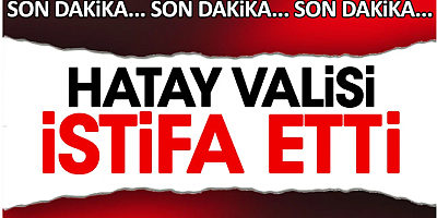 SON DAKİKA Hatay Valisi istifa etti