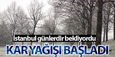 SON DAKİKA İstanbul'da kar yağışı etkili olmaya başladı