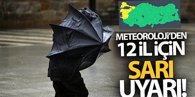SON DAKİKA Meteoroloji'den 12 il için sarı uyarı!