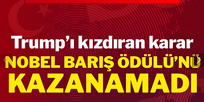 Son dakika... Nobel Barış Ödülü sahibi belli oldu