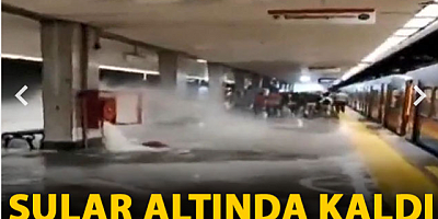 SON DAKİKA Temizlik görevlisi su alırken vana kırıldı Aksaray Metrosu sular altında kaldı