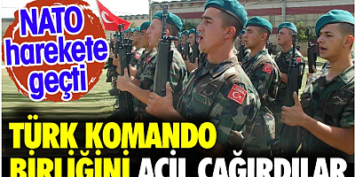 SON DAKİKA Türk Komando Birliğini acil olarak çağırdılar. NATO harekete geçti