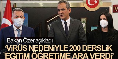 SON DAKİKA Türkiye genelinde yaklaşık 200 derslik korona virüs nedeniyle eğitim-öğretime ara verdi