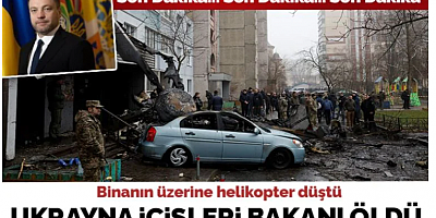 SON DAKİKA Ukrayna'da binanın üzerine helikopter düştü: Ukrayna İçişleri Bakanı öldü