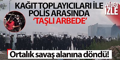 SON DAKİKA Ümraniye'de kağıt toplayıcıları ile polis arasında ‘taşlı' arbede