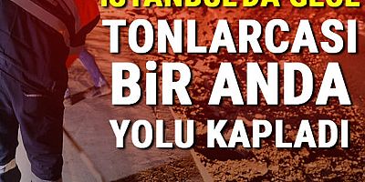 Son dakika... Zeytinburnu'nda hafriyat yüklü kamyon devrildi, tonlarca toprak yola dağıldı