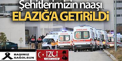 SON DAKİKA Şehitlerimizin naaşı Elazığ'a getirildi