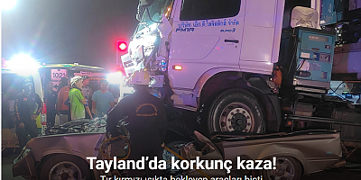 SON DASKİKA Tayland’da tır kırmızı ışıkta bekleyen araçları biçti: 1 ölü, 4 yaralı