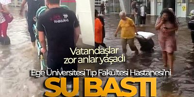 SON GELİŞME Ege Üniversitesi Tıp Fakültesi Hastanesi'ndeki su baskınına dair yeni görüntüler ortaya çıktı