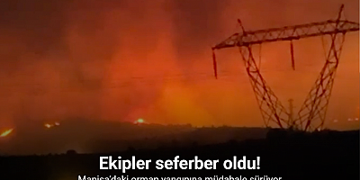 SON GELİŞME Manisa’daki orman yangınına müdahale sürüyor