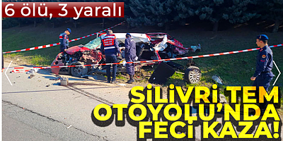 SON GELİŞME Silivri TEM Otoyolu'nda feci kaza: 6 ölü, 3 yaralı