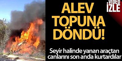 SON GELİŞME Yolcu minibüsü alev alev yandı: Canlarını son anda kurtardılar