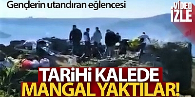 SONUNDA BUDA OLDU Beykoz'da gençlerin utandıran eğlencesi: Tarihi kalede mangal yaktılar