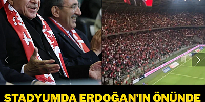 Stadyumda Erdoğan'ın önünde Öcalan protestosu