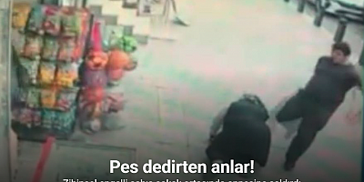 Sultangazi’de zihinsel engelli şahıs sokak ortasında annesine saldırdı