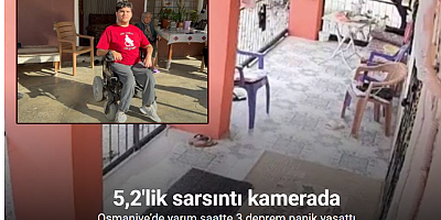 Sumbas’taki 5,2’lik deprem güvenlik kamerasına yansıdı
