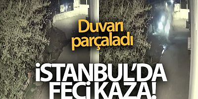 Süratli giden sürücü çarptığı duvarı parçaladı: 1'i ağır 3 yaralı