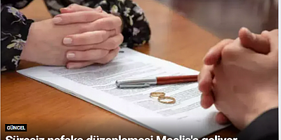 Süresiz nafaka düzenlemesi Meclis'e geliyor