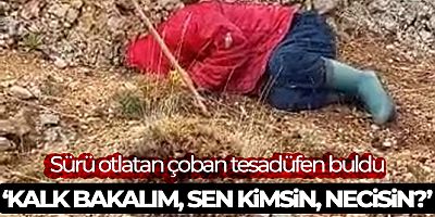Sürü otlatan çoban tesadüfen buldu, çobanın sözleri görüntüye damga vurdu