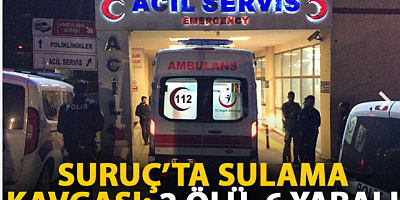 Suruç’ta sulama kavgası: 2 ölü, 6 yaralı
