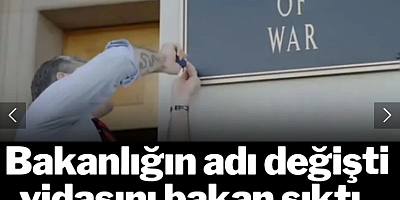 Tabela değişti, vidaları bakan çaktı