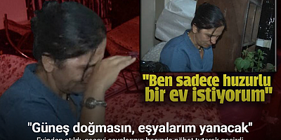 Tahliye taahhütnamesiyle evinden atıldı, geceyi eşyalarının başında nöbet tutarak geçirdi