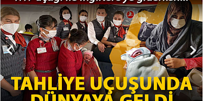 Tahliye uçuşunda Havva bebek dünyaya geldi