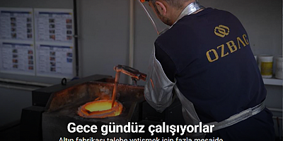 Talebe yetişmek için gece gündüz böyle altın üretiyorlar