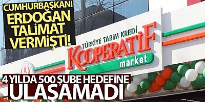 Tarım Kredi Kooperatif marketleri, 4 yılda 500 şube hedefine ulaşamadı 159'da kaldı
