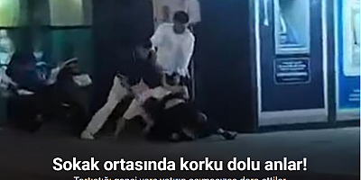 Tartıştığı genci yere yatırıp acımasızca darp ettiler