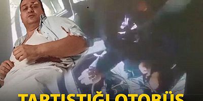 Tartıştığı otobüs şoförünü bıçakladı; o anlar kamerada