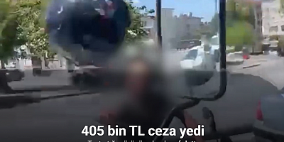 Tartıştığı sürücüye kaskını fırlatan motosikletliye 405 bin TL ceza