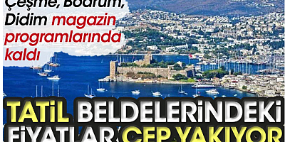 Tatil beldelerindeki fiyatlar cep yakıyor. Çeşme, Bodrum, Didim magazin programlarında kaldı