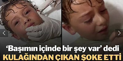 Tatil keyfi kâbusa döndü: Çocuğun kulağından çıkan şoke etti! Hala canlıydı